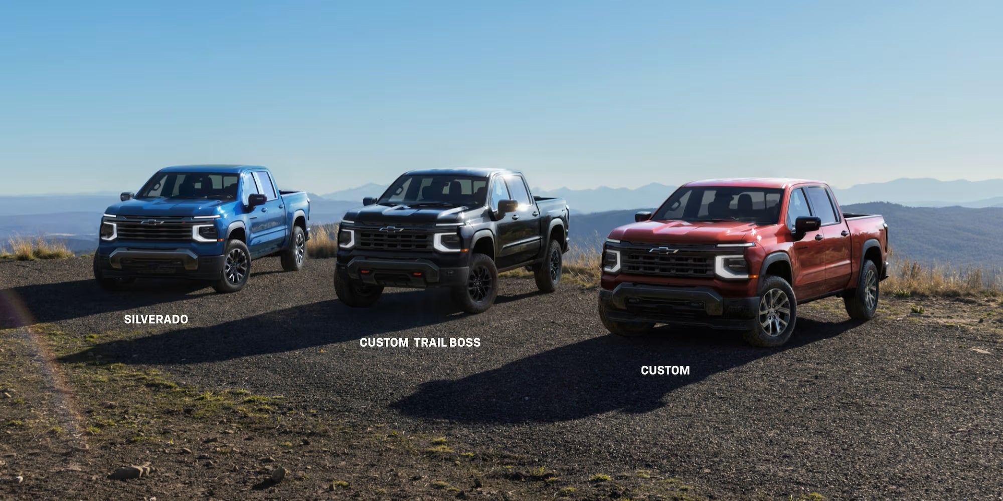 2027 Chevrolet Silverado lineup: Silverado, Custom Trail Boss, and Custom trims